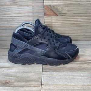 Nike Air Huarache Triple Black Running Shoes 634835-012 Womens Size 7 Sneakers